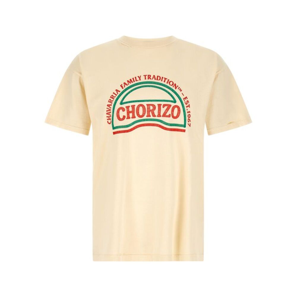 WILLY CHAVARRIA Beige Cotton Men's T-Shirt